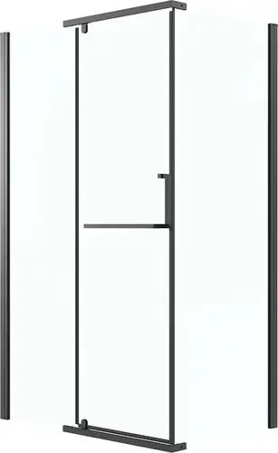 Душевой уголок Grossman Pragma 100x80x195 120.K33.03.1080.21.00 (черный матовый/стекло прозрачное) - изображение в каталоге