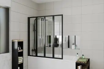 Стеклянная шторка для ванны Cerutti Spa Bouna-B 130x140