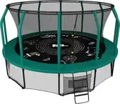 Батут Unix Line Supreme Game 14ft (зеленый) – изображение в каталоге