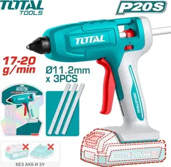 Термоклеевой пистолет Total TGGLI2003 (без АКБ) – изображение в каталоге