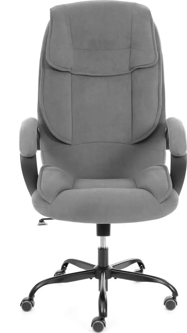 Офисное кресло TetChair Oreon metalBL велюр (серый, 29) – фото товара