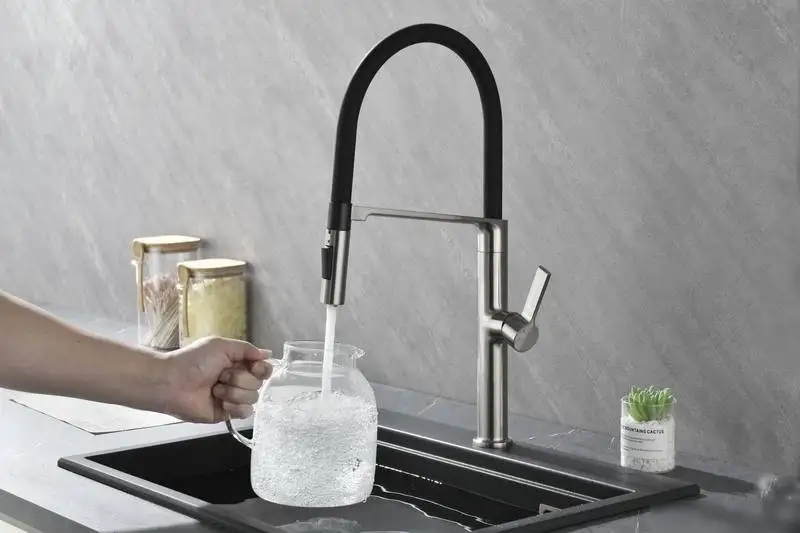 Смеситель Paulmark Barrel BA214029-BS (стальной) - фото товара