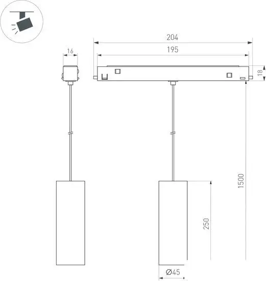 Подвесная люстра Arlight Mag-Orient 035828 – фото товара