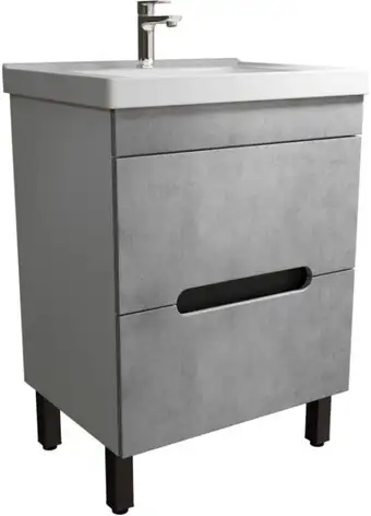 Mixline Тумба под умывальник Честер 60 551731 (бетон) – изображение в каталоге