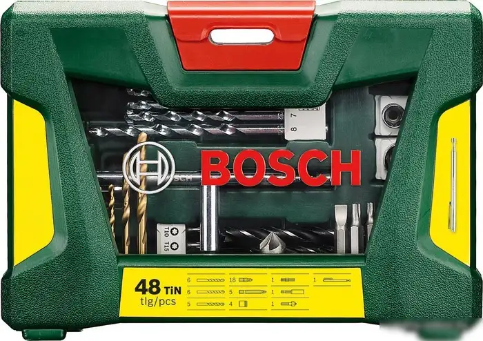 Универсальный набор инструментов Bosch V-Line Titanium 2607017314 48 предметов – фото товара