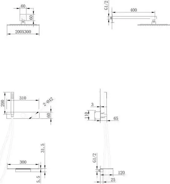 Душевая система Abber Rund AF8750G (золото матовое) - фото товара
