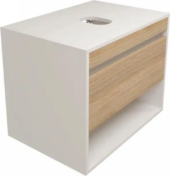 Teymi Тумба под умывальник Ritta 65см T60538 (белый/дуб) – фото товара