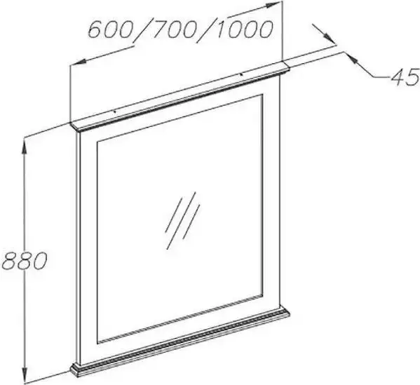 Opadiris Зеркало Палермо 00-00006725 – фото товара