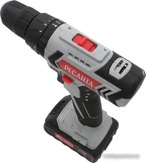 Дрель-шуруповерт Ресанта ДА-18Л-2ЛК-У (с 2-мя АКБ, кейс) – фото товара
