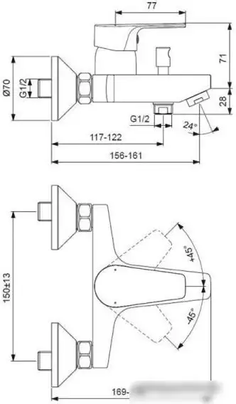 Комплект смесителей Ideal Standard Esla BC264AA - фото товара