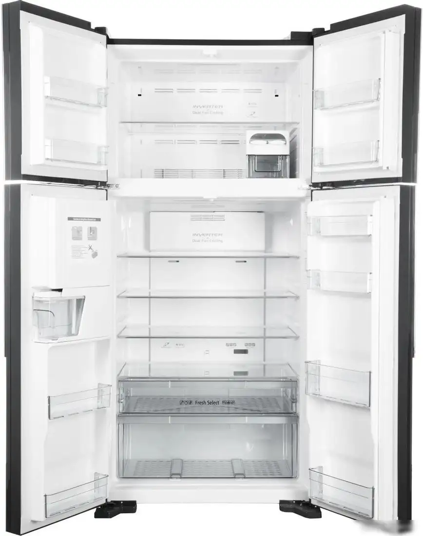 Четырёхдверный холодильник Hitachi R-W660PUC7GGR - фото товара