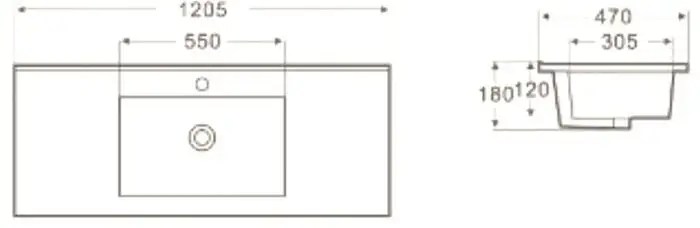 Умывальник WeltWasser Deilbach 7506-120 - фото товара