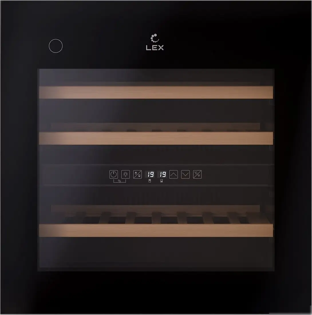 Винный шкаф LEX LWD6036BL Dual Zone PP — фото товара