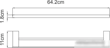 Держатель для полотенца Wasserkraft Sauer K-7940 – фото товара