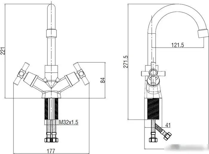 Смеситель Voda Turn TRN26 - фото товара