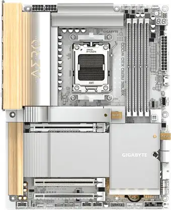 Материнская плата Gigabyte X870E Aero X3D Wood – изображение в каталоге