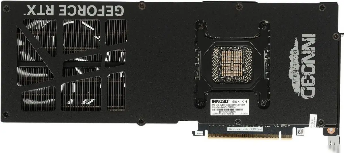 Видеокарта Inno3D GeForce RTX 5090 D v2 Midnight X3 Z509DV2-24D7-17593928 – фото товара