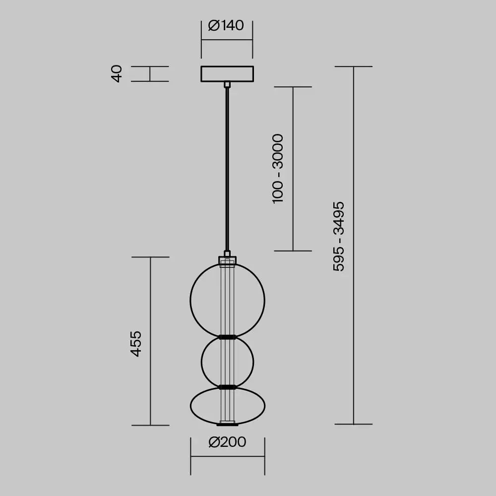 Подвесная люстра Maytoni Futuro MOD307PL-L24BS3K – фото товара