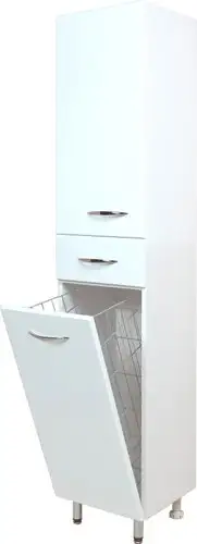 Onika Шкаф-пенал для ванной Модерн 32.17 L с корзиной (403211) – изображение в каталоге