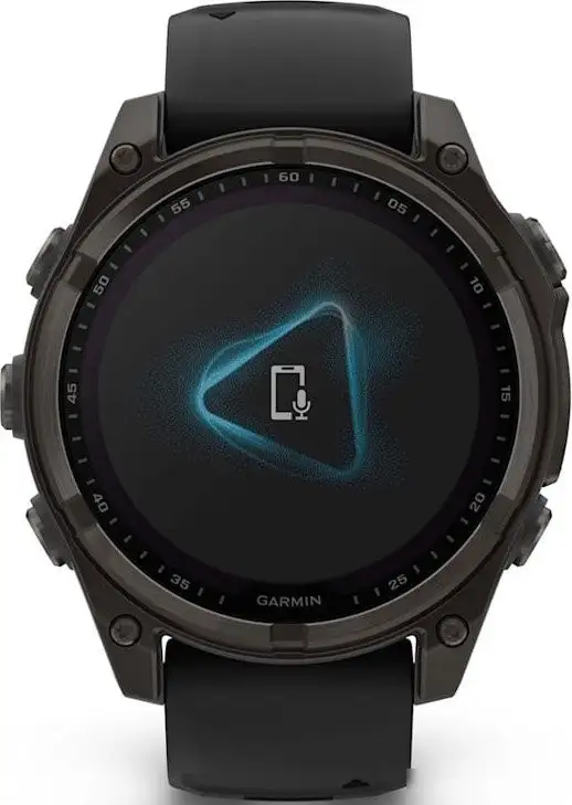 Умные часы Garmin Fenix 8 Solar, Sapphire 47мм (титановый угольно-серый DLC с черным ремешком) – фото товара