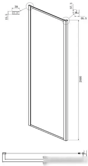 Душевая стенка Ambassador Elysium 100x200 100KX - фото товара