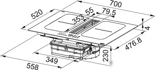 Варочная панель Franke Smart 2gether Black Lines FSM 7081R HI 340.0705.338 - фото товара