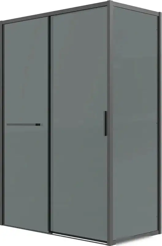 Душевая стенка Grossman Style 90x195 200.K33.05.90.21.10 (черный матовый, стекло тонированное) - фото товара