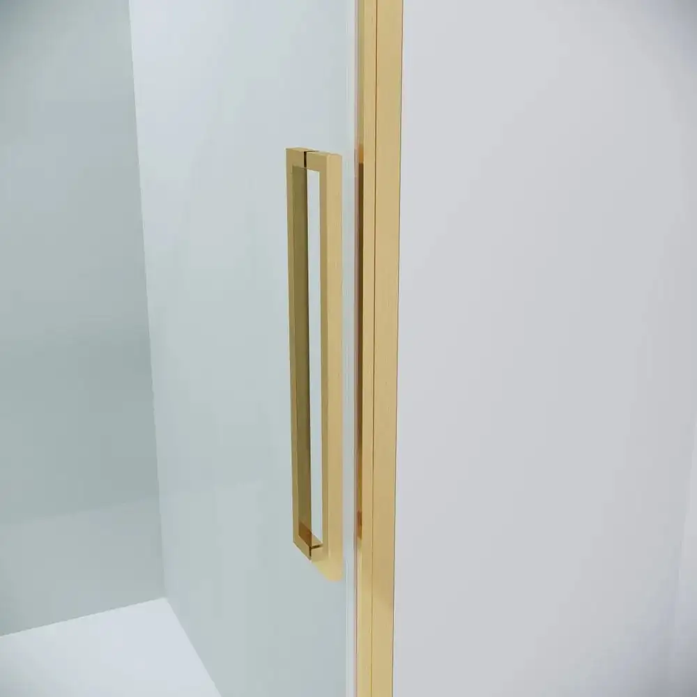 Душевой уголок Grossman Cosmo 100x100x195 120.K33.02.1010.32.00 (золото сатин/стекло прозрачное) - фото товара