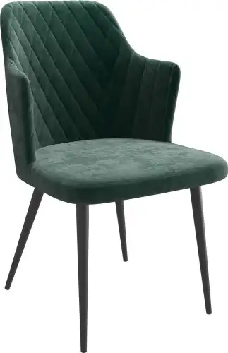 Стул с подлокотниками Мамадома Freddy (b10 Green Lux/черный) – изображение в каталоге