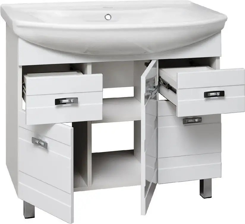 Runo Тумба с умывальником Runo Турин 85 + Стиль 85 (напольная) – фото товара