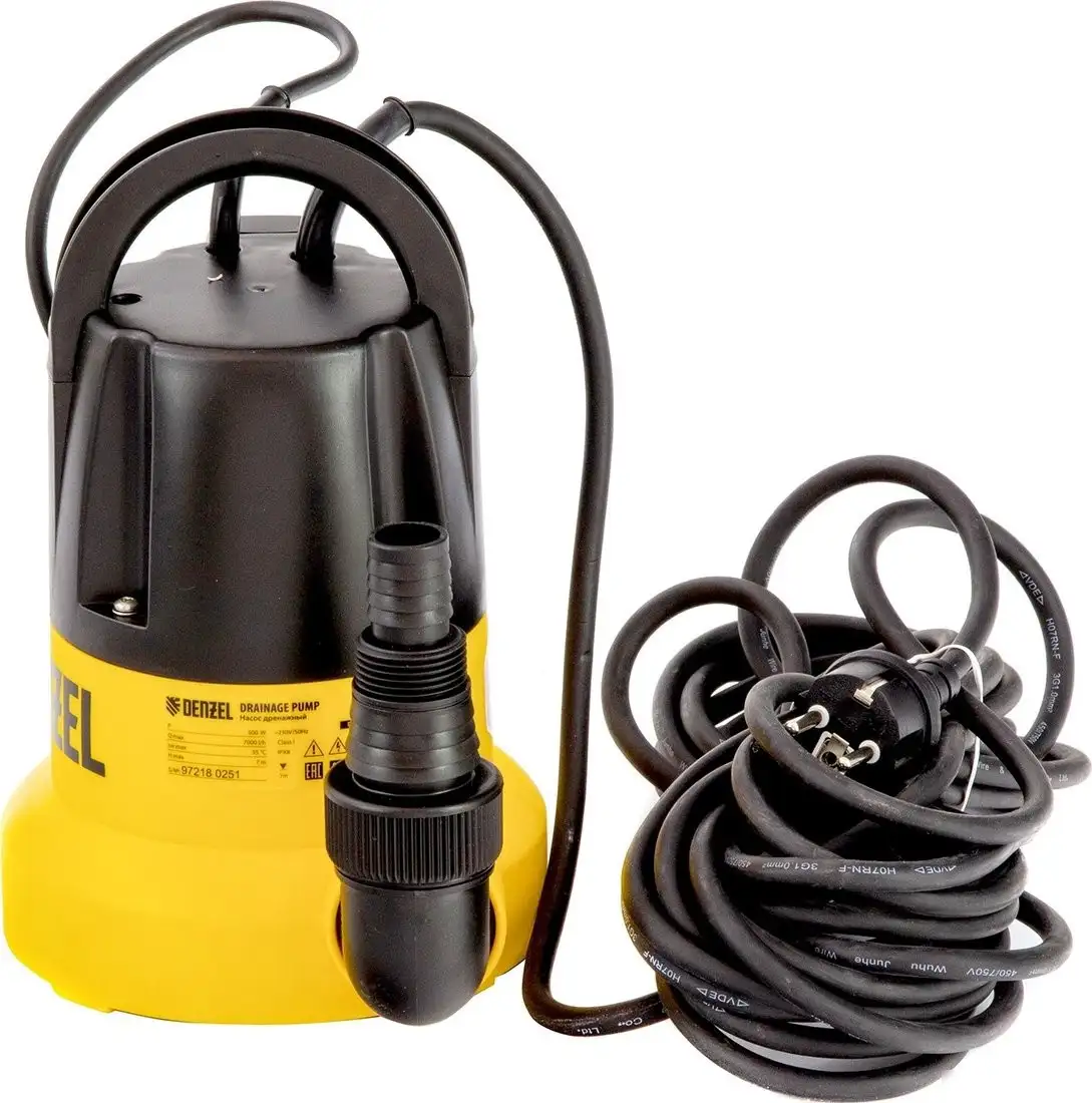 Дренажный насос Denzel DP500E - фото товара