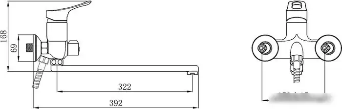 Смеситель РМС SL120-006E - фото товара