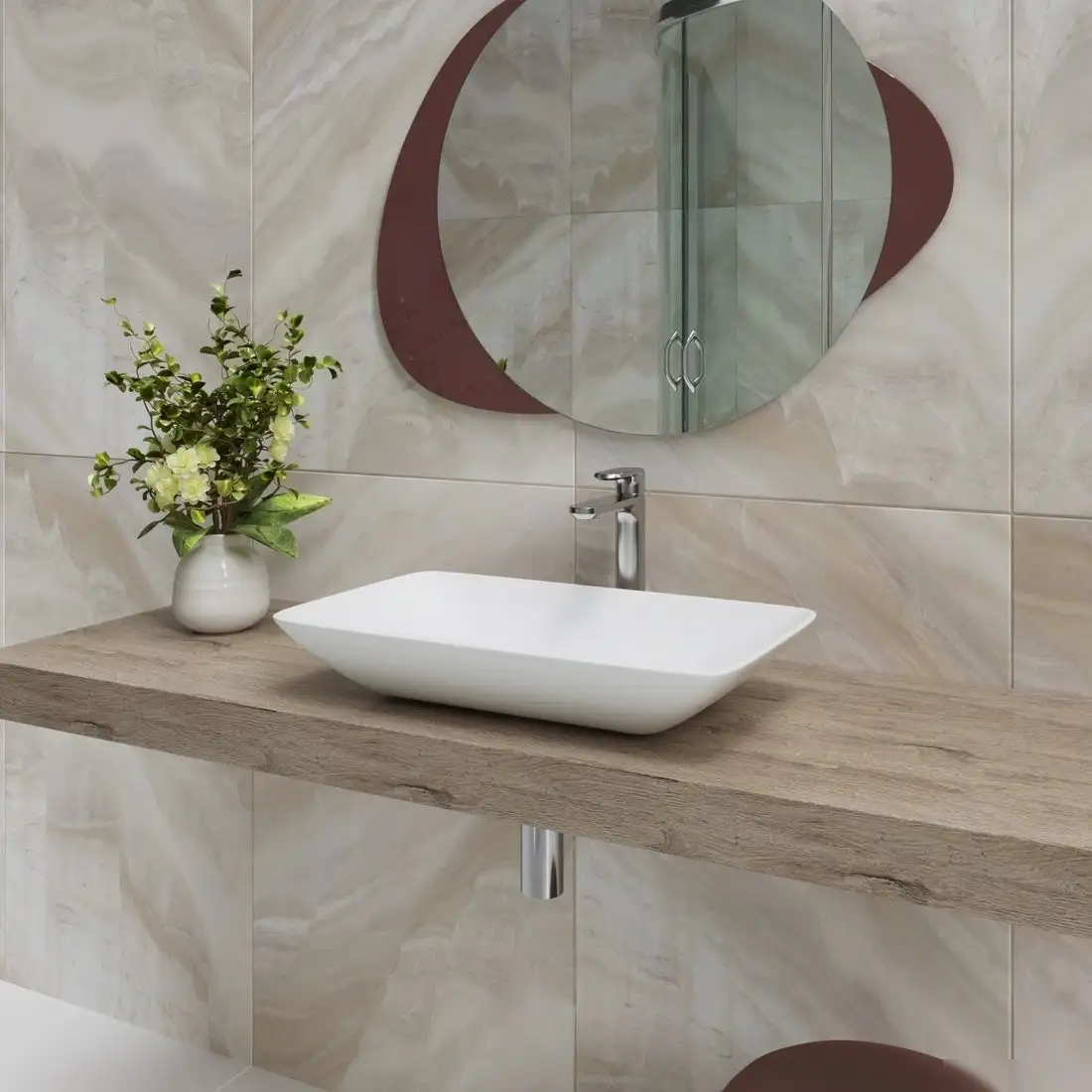 Умывальник Lauter 21540 + клапан 21190CH - фото товара