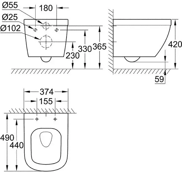 Унитаз Grohe Euro 39206000 - фото товара