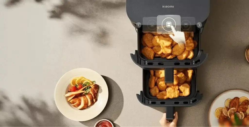 Аэрогриль (аэрофритюрница) Xiaomi Smart Double Stack Air Fryer 12L MAF-DS1201 (черный) – фото товара