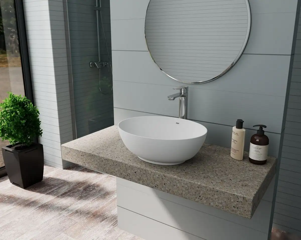 Умывальник D&K Matrix DT1390708 (белый матовый) - фото товара