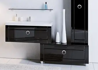 Aqwella Тумба Инфинити 100 [Inf.03.10/BLK] – изображение в каталоге