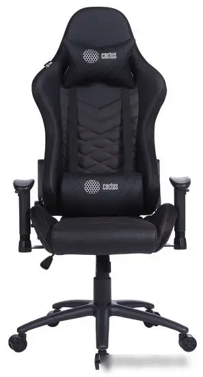 Кресло CACTUS CS-CHR-0099BLR (черный/красный) – фото товара