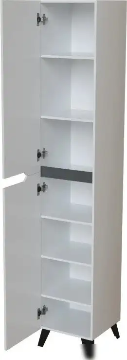 Mixline Шкаф-пенал Орион-35 557277 (белый/графит) – фото товара