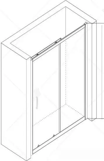 Душевая дверь RGW CL-14 150 (хром/прозрачное стекло) - фото товара