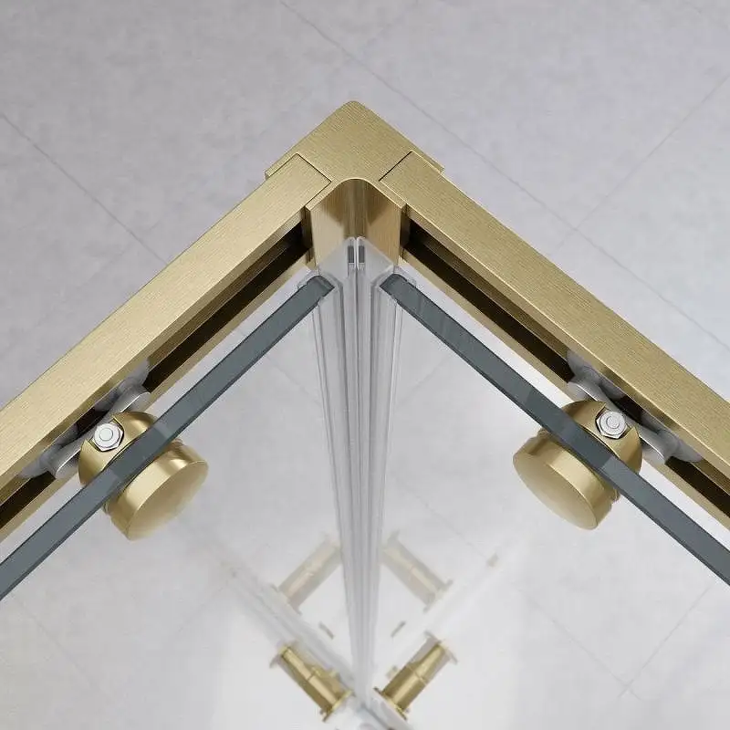 Душевой уголок Cezares RELAX-304-AH-2-120/90-C-BORO (брашированное золото) - фото товара