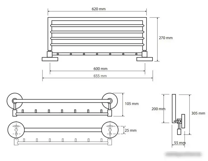 Полка для полотенца Bemeta Omega 104205162 – фото товара