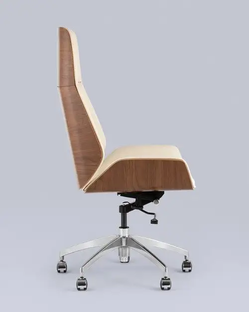 Офисное кресло TopChairs Crown SN A312 8383-1 Walnut Back (бежевый) – фото товара