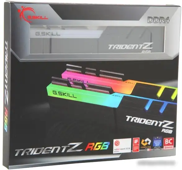Оперативная память G.Skill Trident Z RGB 2x16GB DDR4 PC4-28800 F4-3600C18D-32GTZR – фото товара