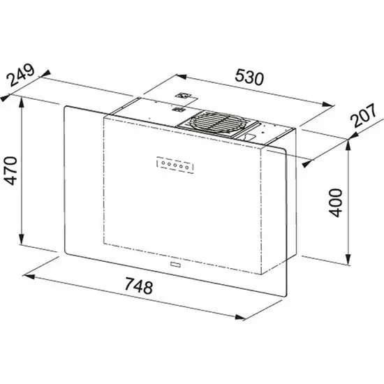 Кухонная вытяжка Franke Maris Free 80 330.0542.181 - фото товара