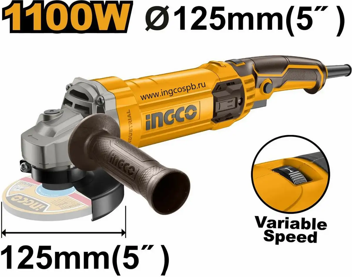 Угловая шлифмашина Ingco AG1100385 – фото товара