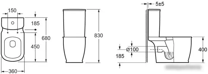 Унитаз BelBagno Prado [BB10150CP] - фото товара