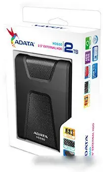 Внешний жесткий диск A-Data HD650 2TB (черный) – фото товара