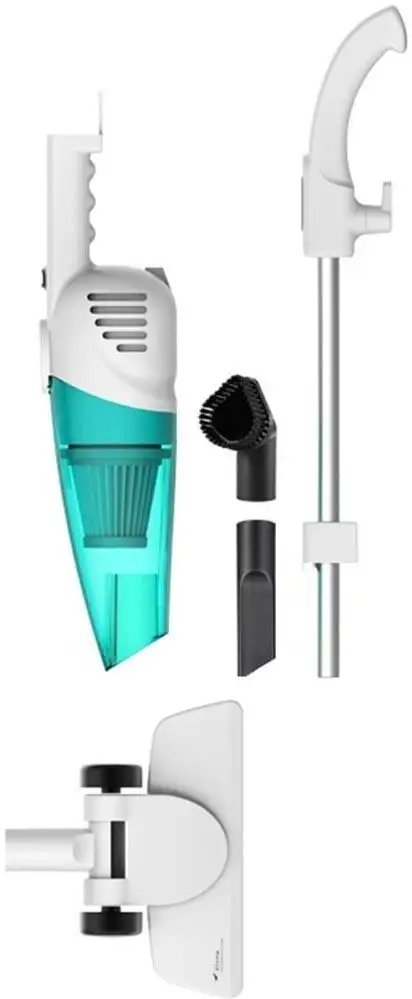 Пылесос Deerma DX118C (международная версия, белый/бирюзовый) - фото товара