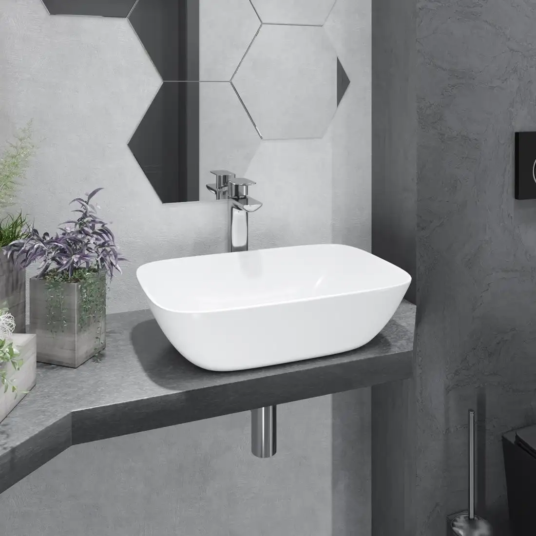 Умывальник Lauter 21454 + клапан 21190W - фото товара